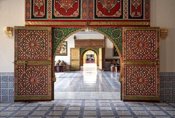 Ornate Mughal interiors